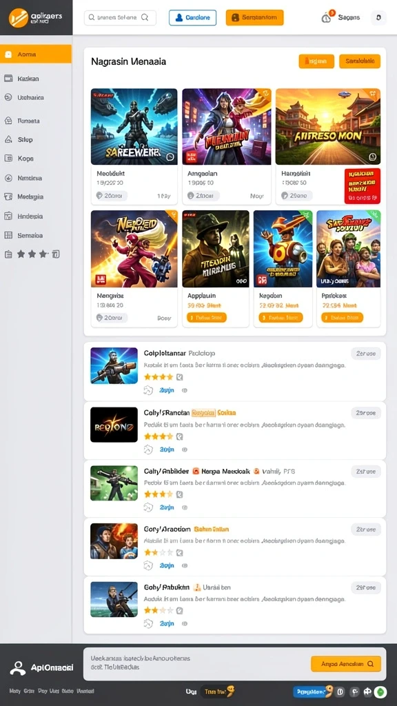 melody77 - Screenshot tampilan menu utama MELODY77 yang menarik.