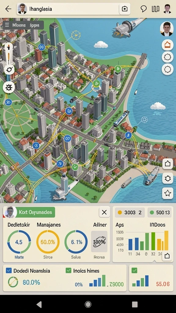 melody77 - Screenshot saat bermain level penuh aksi.