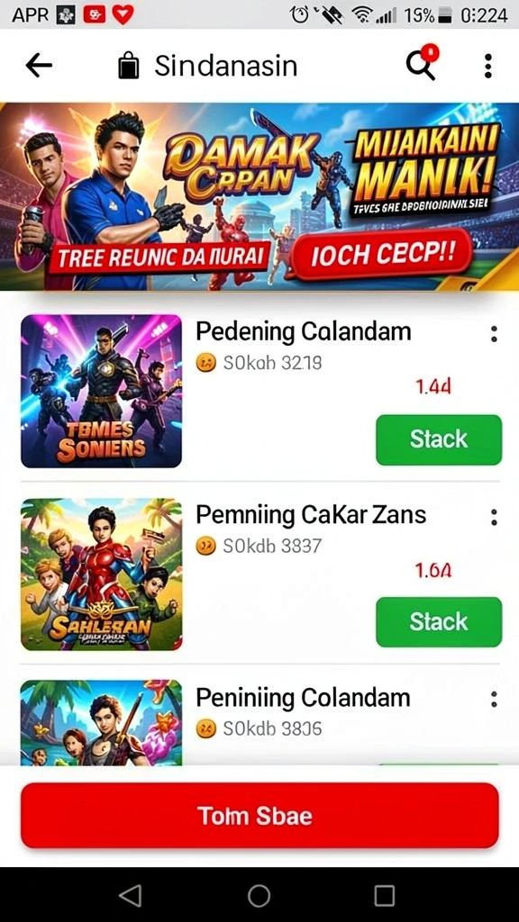 melody77 - Screenshot leaderboard dengan skor tertinggi pengguna.