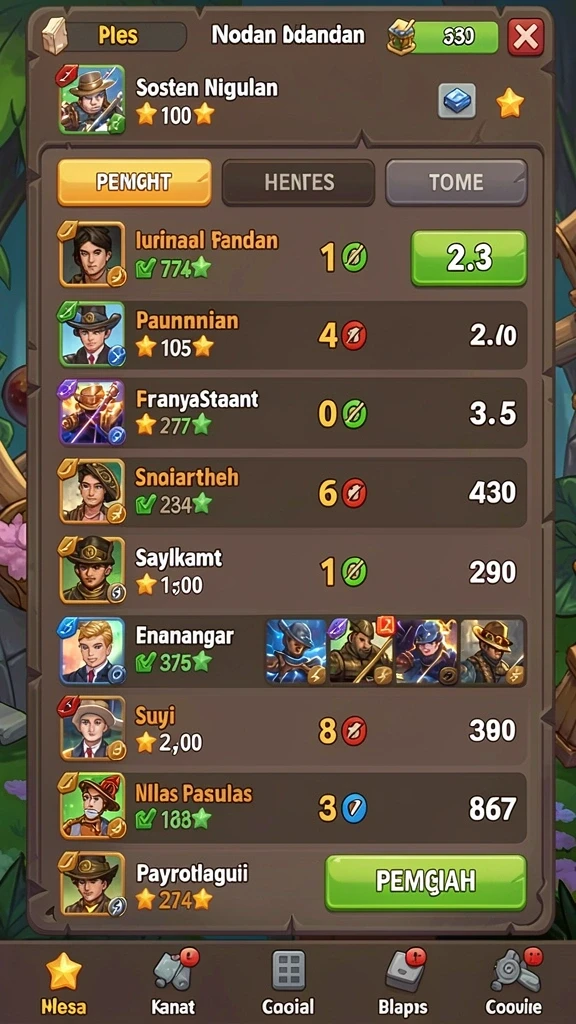superslots - Screenshot tampilan awal permainan dengan tema menarik.